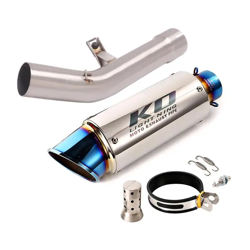 51MM Motorcycle Exhaust Pipe FOR SUZUKI GSF650 GSX650F 07-16 Escape Muffler Mid Link Pipe With DB Killer Slip On Stainless Steel - Image 5