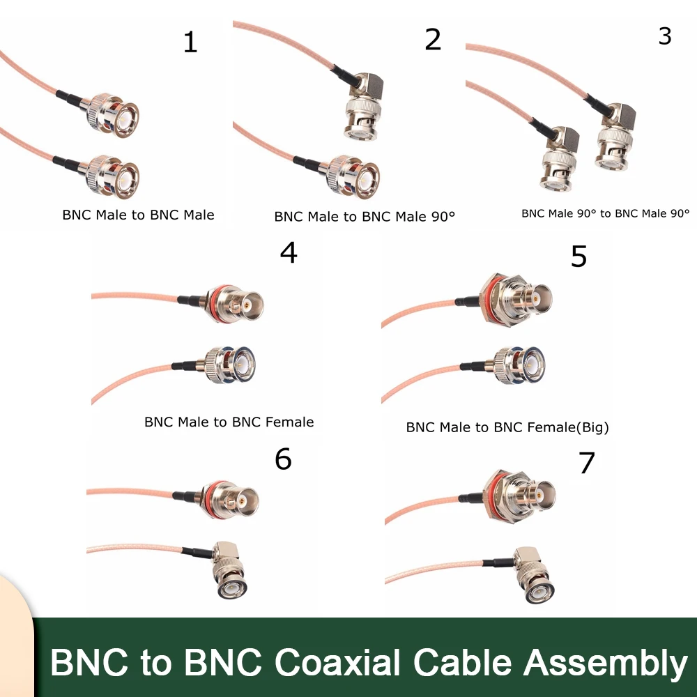 Connettore A Spina Maschio Femmina Bnc Ad Angolo Retto A Bnc Cavo Coassiale 6G 4K Rg179 Per Videocamera Hd Videocamera Sdi Hd-Sdi/3G-Sdi