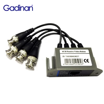 Gadinan-AHD TVI CVI 카메라 DVR CCTV 시스템, RJ45 CCTV 트위스트 페어, 4 채널 HD 패시브 비디오 발룬 트랜시버 BNC To UTP
