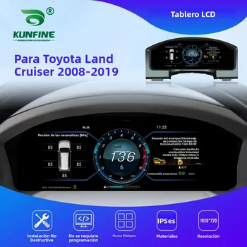 Tablero de instrumentos de panel para Toyota Land Cruiser 2008-2019, velocímetro Digital LCD, tacómetro más reciproco de 12,3 pulgadas 1