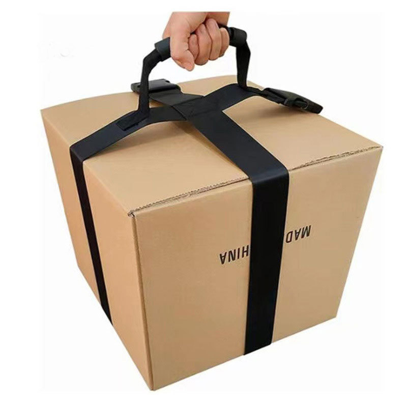 Luggage Cross Strap for Secure Lifting Carrying Heavy Boxes Groceries Carry Strap with Handle Luggage Belt Rope