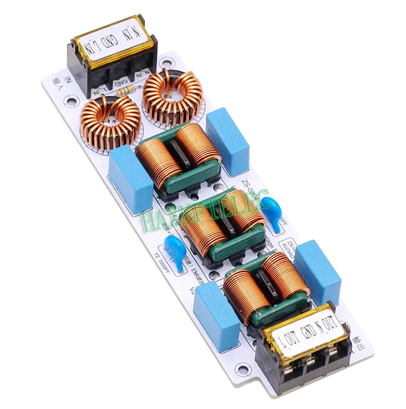 Advanced EMI Power Filter with 4-Stage Differential and Common Mode Filtering