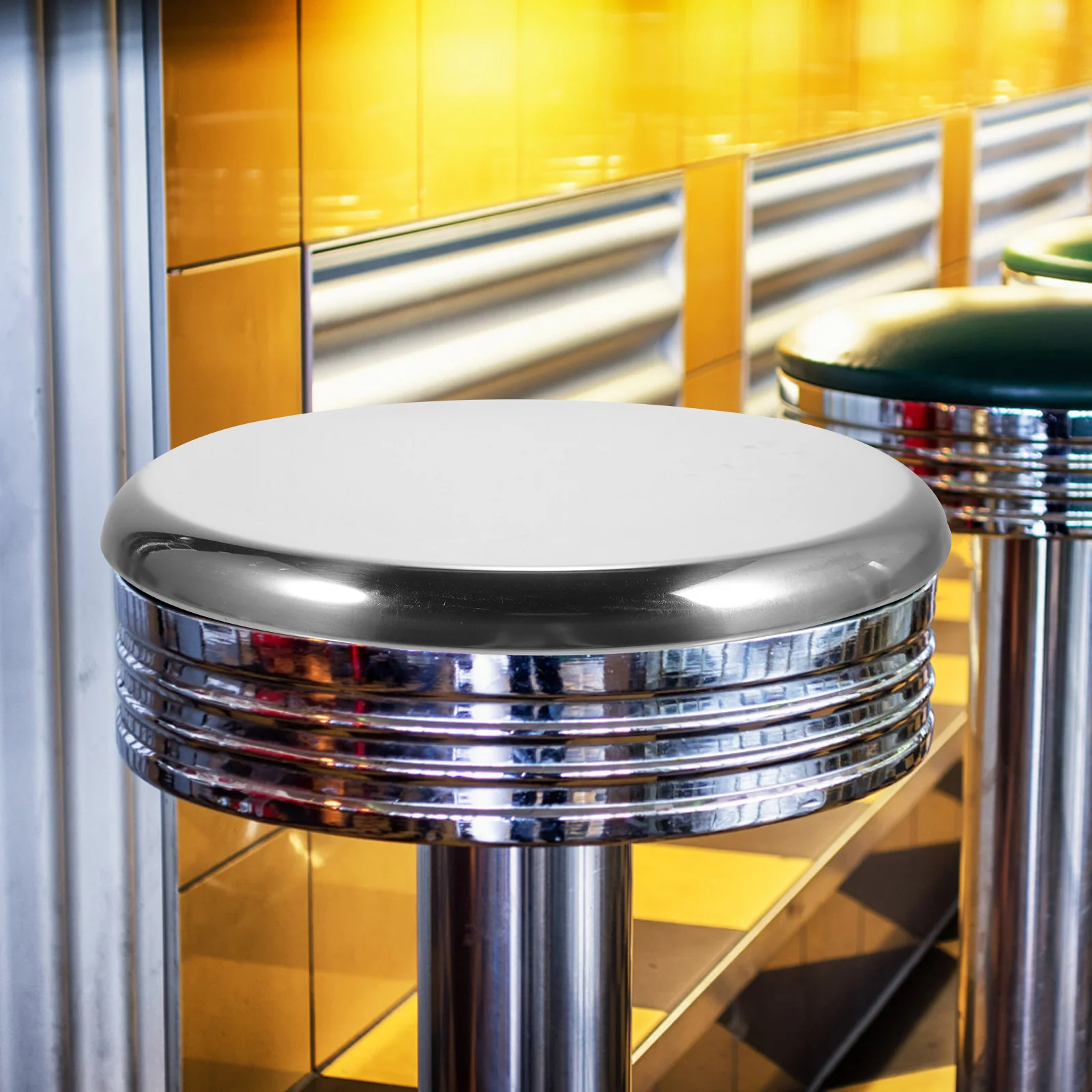 

Stainless Steel Stool Seat Bar Round Seat Replacement Bar Stool Seating Part