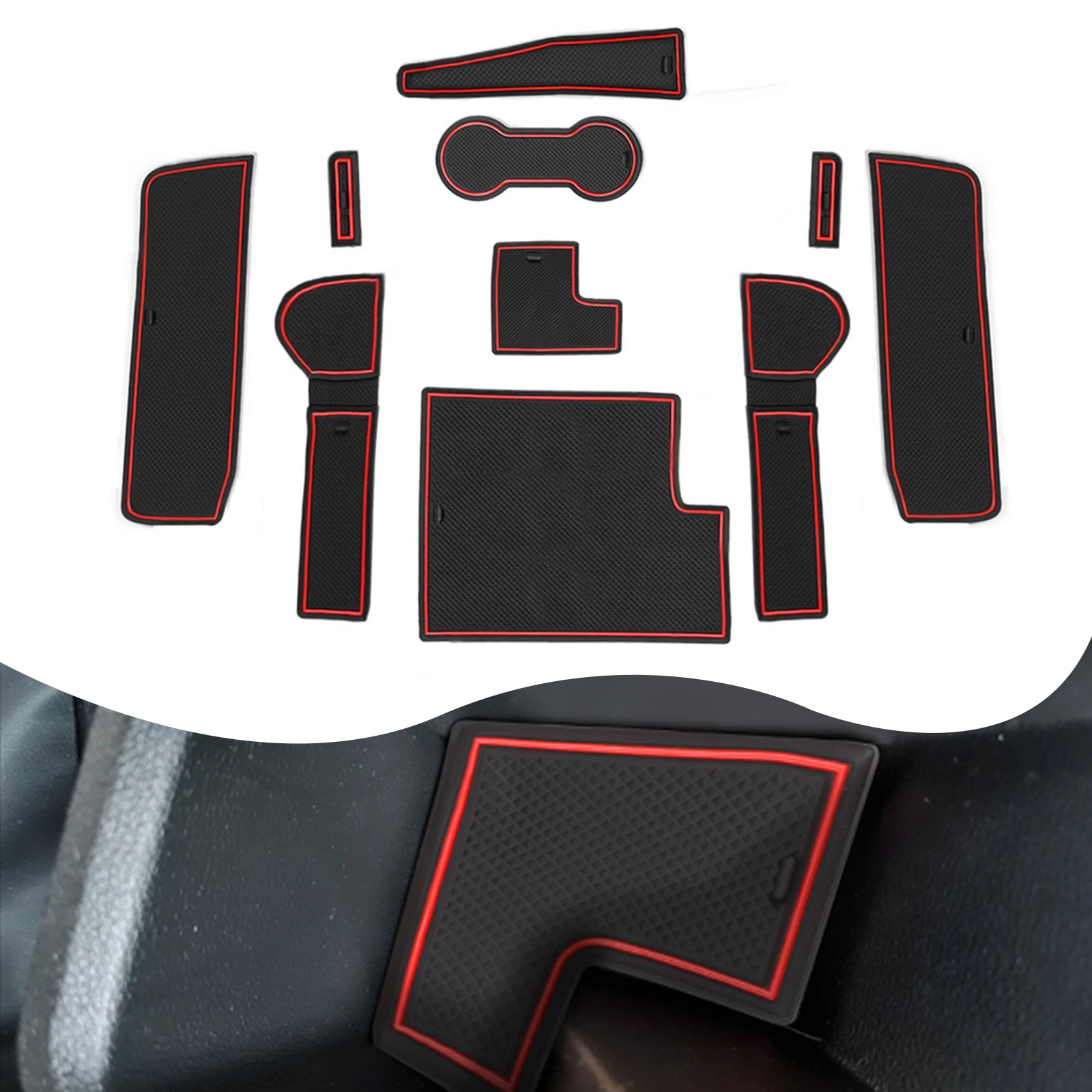 Ruiya Per Renault Clio 5 2020 2021 2022 2023 Freni Elettronici Auto Porta Scanalatura Tappetino Antiscivolo Slot Pad Auto Interni Renault Clio 5 Acces