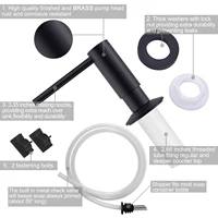 Samodra เครื่องจ่ายสบู่เหลวเหลวพร้อมชุดหลอดขยายหัวปั๊มทองเหลืองสำหรับห้องครัวอ่างล้างจานอุปกรณ์ห้องน้ำ4สี 6