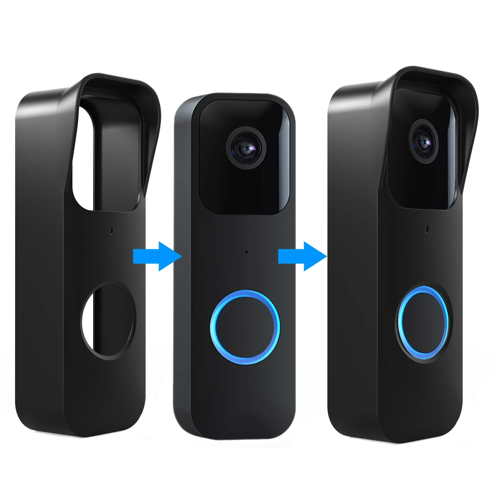 Protective Silicone Case Weatherproof Cover Soft For Blink Video Doorbell/New Blink Outdoorbell