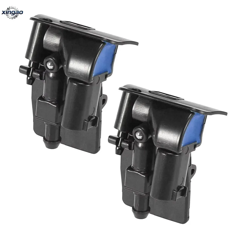 2PCS 61667161469 자동차 왼쪽 및 오른쪽 앞 유리 와셔 노즐 스프레이 제트 BMW X5 E70 2006-2010
