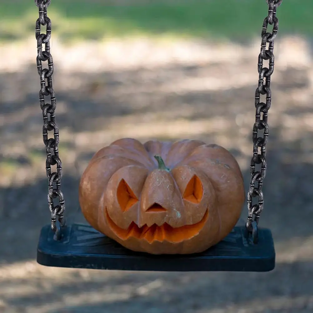 2 Pcs Simulation Chain Fake Links Prop Halloween Decor Props Cosplay Plastic Outdoor Costume 4
