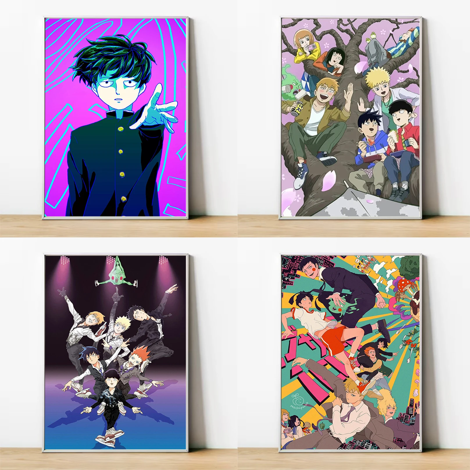

Mob Psycho 100 Anime Poster Wall Decoration for Home Decore With Free Shipping Decorative Painting Canvas Room Decor Art Posters