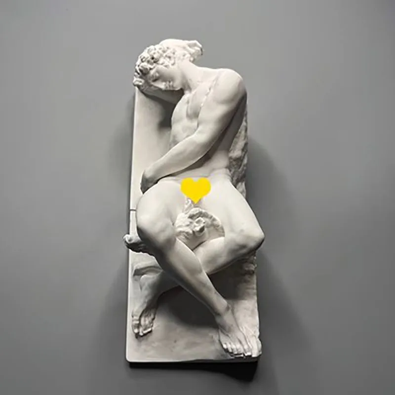 Nordic Minimalist Retro Art Plaster Figurines, Character Sculptures, Wine Cabinet, Porch Decorations, Art Teaching Aids, Gifts