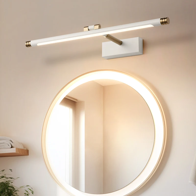 Hotel Bathroom Dressing Table Wall Lamp Metal Plating Body Up Down Sconce Lighting Bedroom Decoration Bathroom Mirror LED Lustre