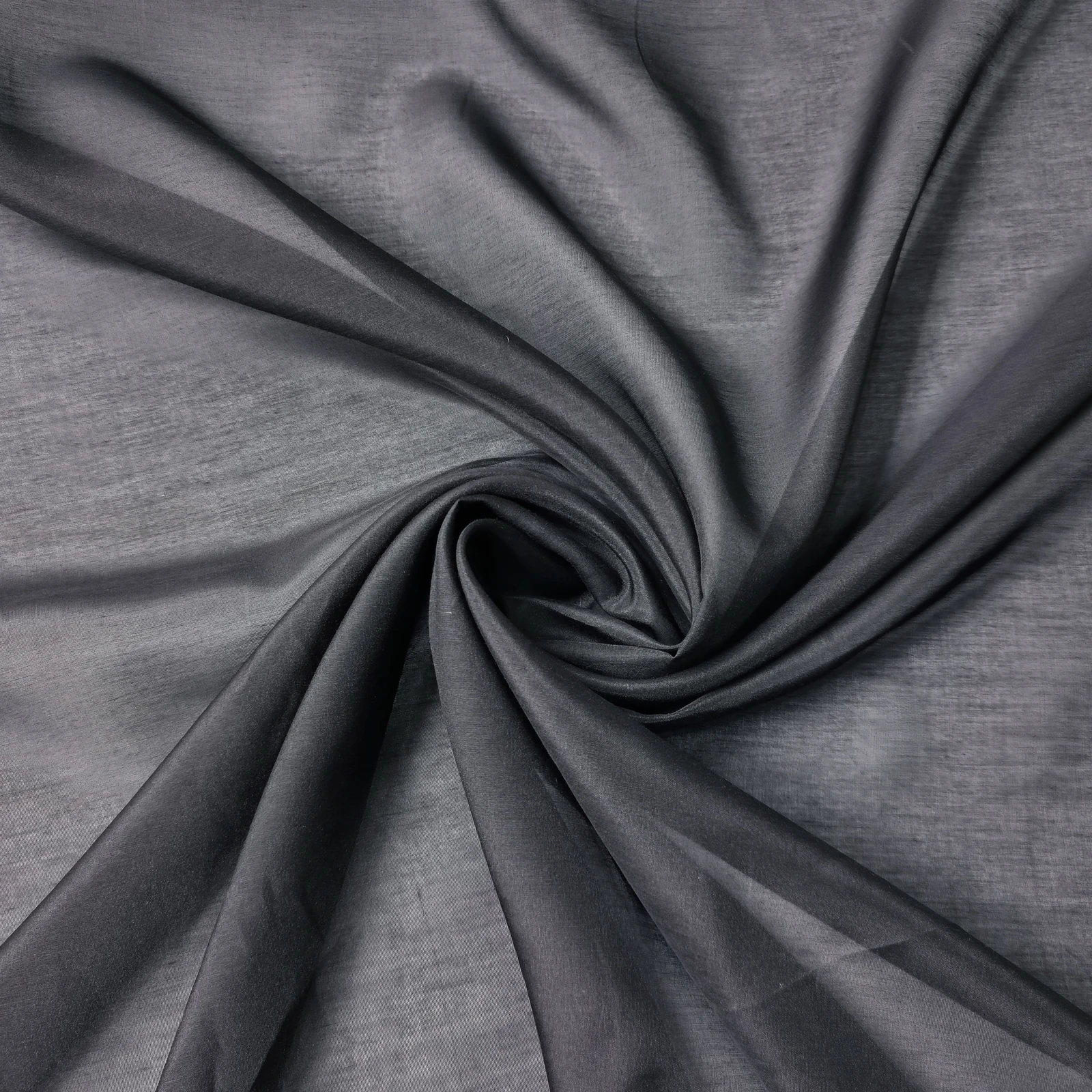 Luxurious Mulberry Silk Cotton Blend Fabric in White and Black - Perfect for Dresses, Scarves, and Decorations