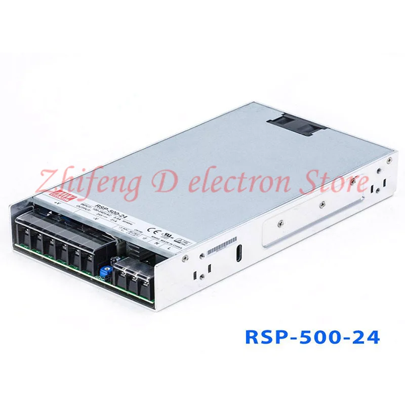 

MEAN WELL RSP-500-24 switching power supply 500W/24V/21A/20A thin with PFC function to replace SP