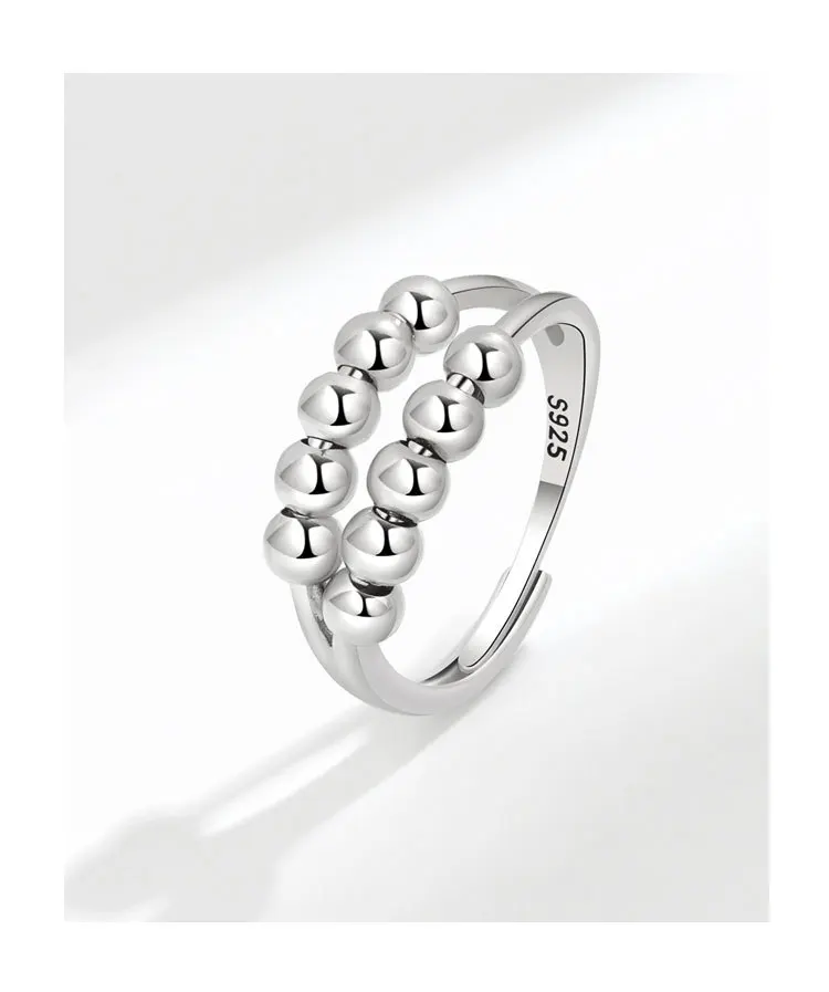 Koralikowa biżuteria srebrna 925 - pierścienie dla kobiet, p…