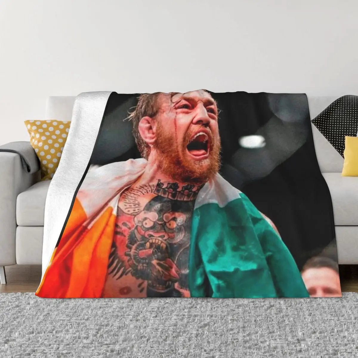 

Декоративное одеяло conor mcgregor, индивидуальный подарок