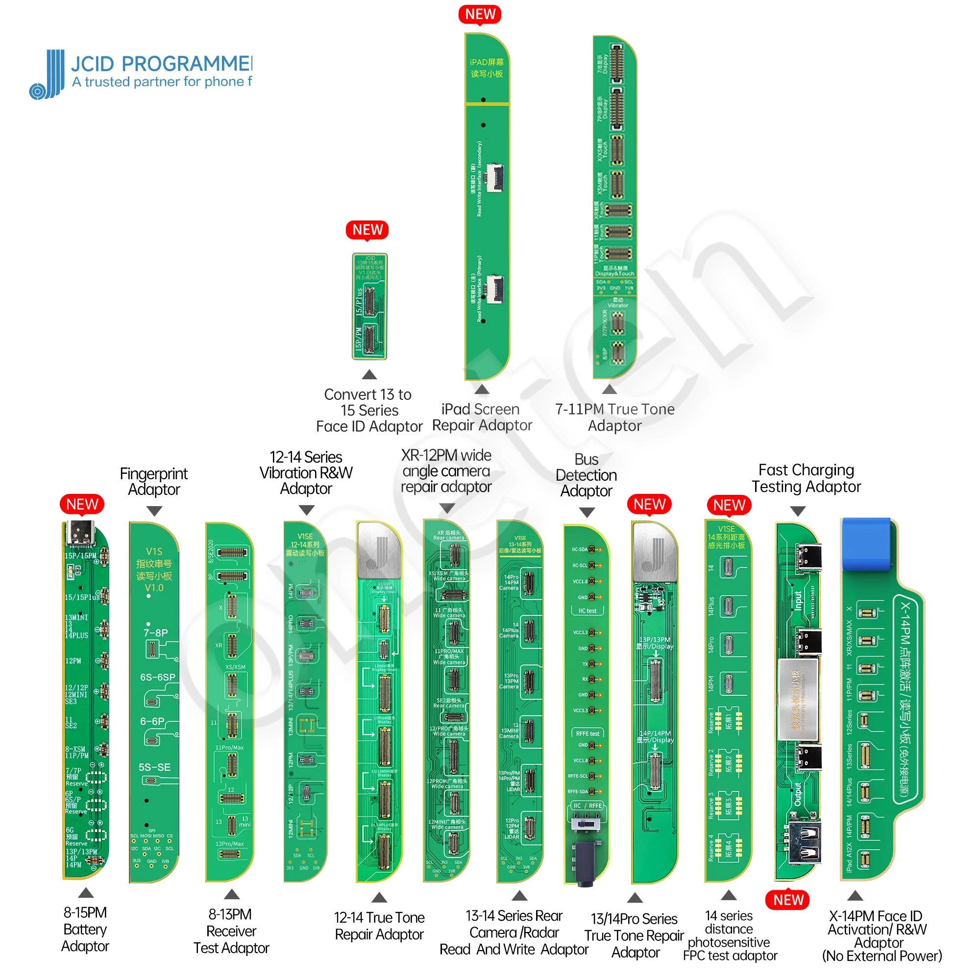 JCID JC V1SE Adapter For iPhone 6-15PM Battery Data