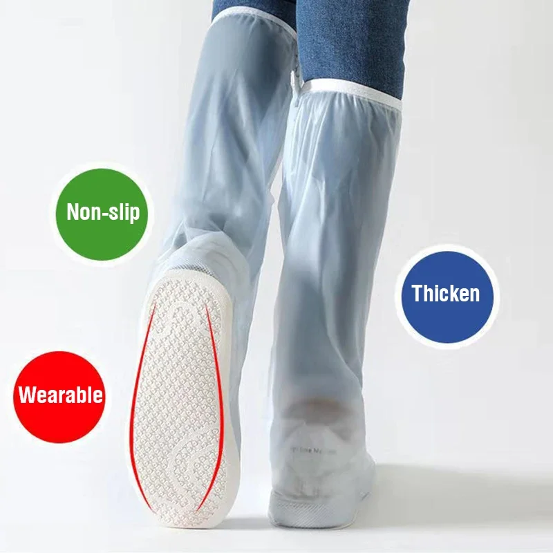 Shoe Covers 40cm Tall Rain Waterproof Silicone