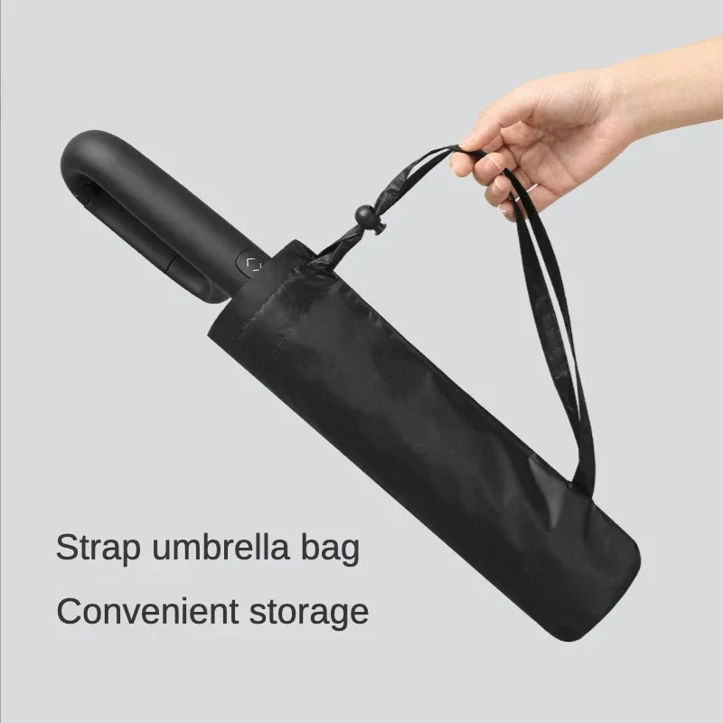 

Bone Clasp Fully Sturdy 10 Waterproof Ring Reinforce Women Large Strong Men Folding Umbrella Double Windproof Automatic