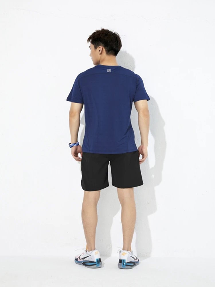 Men Shirts Running Quick Dry Short Sleeve Breathable Tops Sport Gym Fitness Tshirts Prints Workout Tee 8 Color