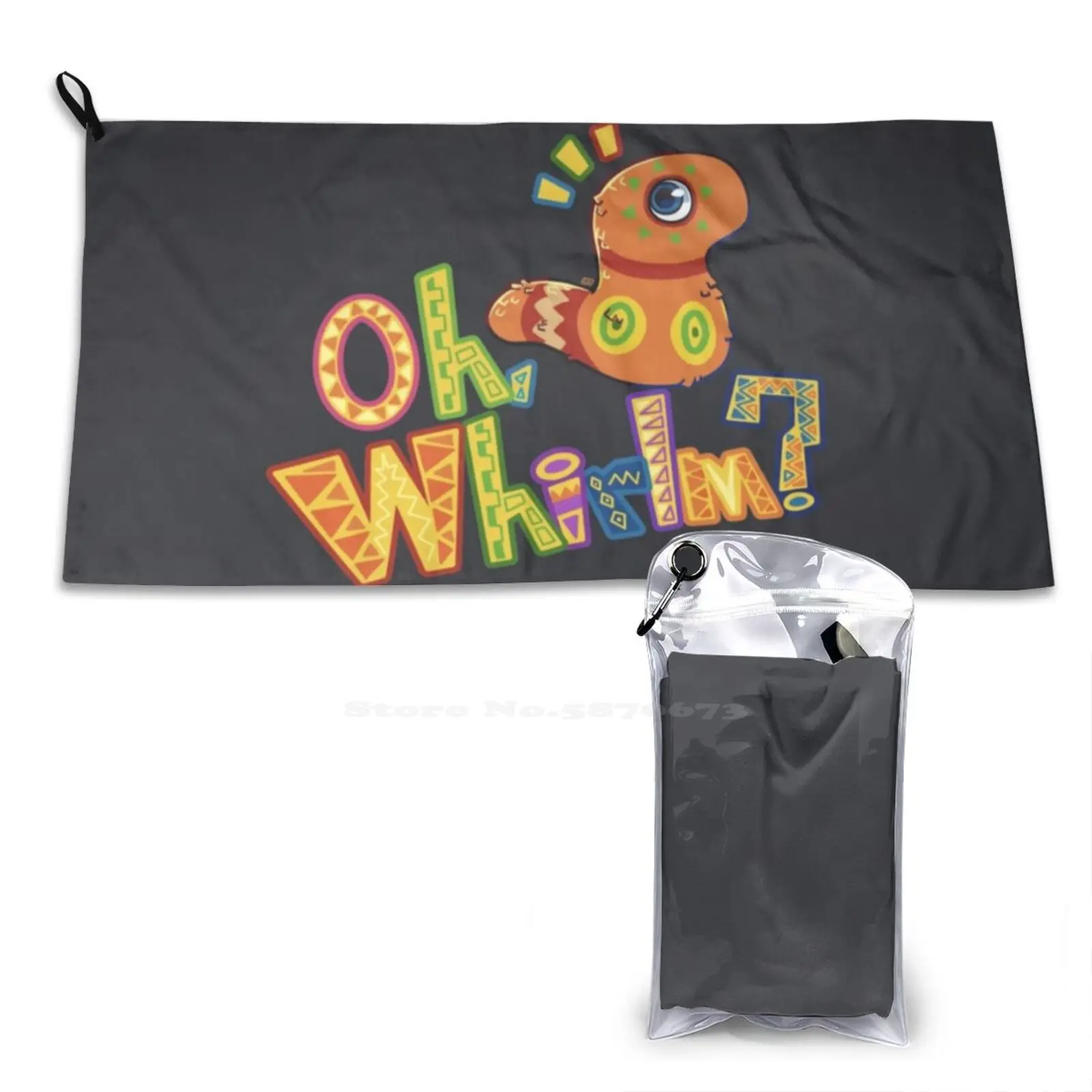 Oh Whirlm? -Viva Pi? Asciugamani Da Spiaggia Con Stampa Ata Asciugamani Sportivi Ad Asciugatura Rapida Viva Pi?Ata Viva Pinata Rare Oh Worm Whirlm Cut