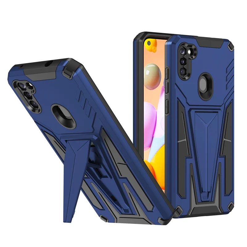 Shockproof Kickstand Phone Case For OPPO A3S A5 A9 A15 Bracket Car Holder Protective Cover For OPPO A5S A7 A12 A15S A35 Realme 2 best case for oppo Cases For OPPO