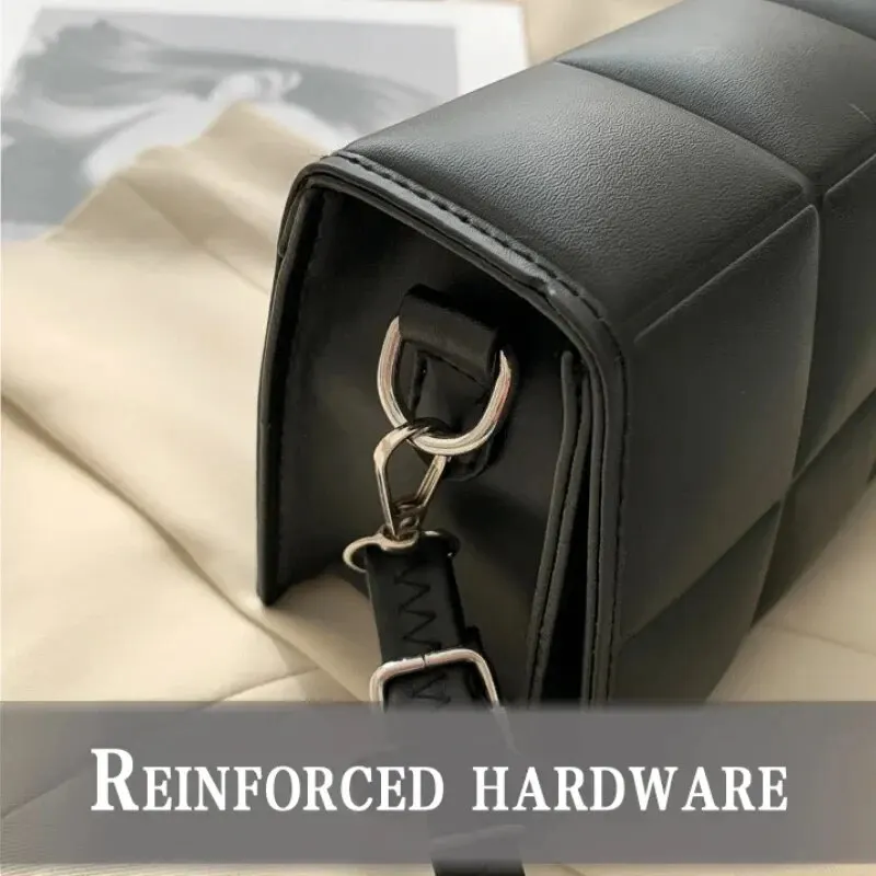 Designer Women's Small PU Leather Shoulder Bag - Trendy Classic Handbag