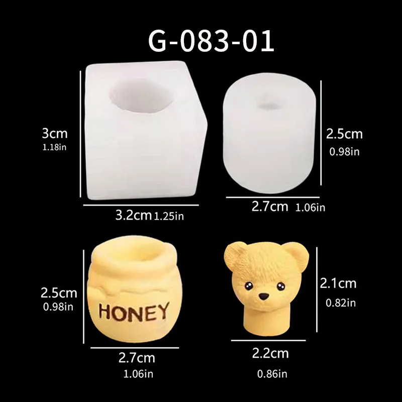 1 piece, Teddy Bear Aromatherapy Candle, Foolish Bear Mold, Handmade Honey Can, Gypsum Candle, Silicone Mold