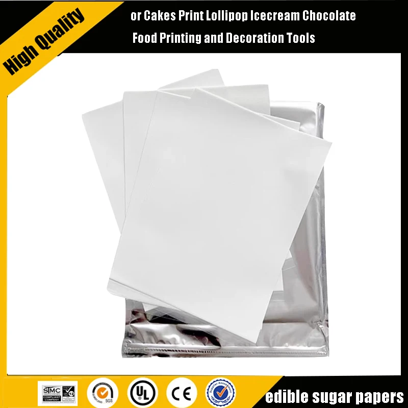 

A4 5/10/25pcs/lot Rice Sugar Paper Food Paper for Cakes Print Lollipop Icecream Chocolate Food Printing and Decoration Tools