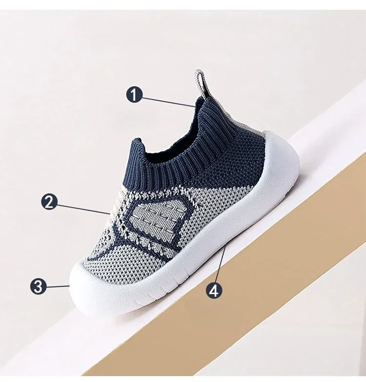 Description Picture 6 of item2025 Hot Style Children's New Casual Baby Sneakers Soft-soled Stirrup Toddler Shoes Baby Shoes Easy To Put on And Take Off