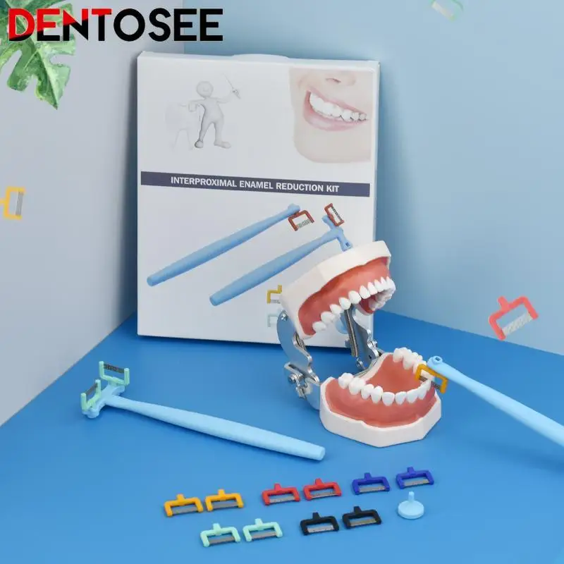 

12Pcs/set Dental Materials Adjacent Surface Deglazing Polishing Strip Cutting Grinding Strip Gap Saw Set Oral Consumables