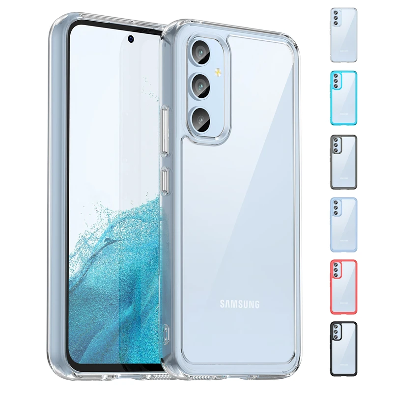 Per Cover Samsung Galaxy A54 Custodia Samsung A33 A53 A73 A14 A13 A23 A54 5G Capas Colore Trasparente Trasparente Per Samsung A54 5G Cover