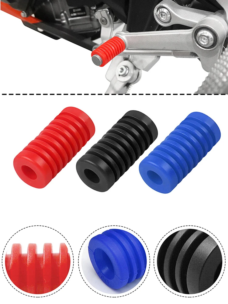 8mm Motorcycle Gear Lever Foot Pad Pedal Rubber Cover Universal Pedal Cover Suitable for Yamaha Suzuki Kawasaki Honda pedal cover