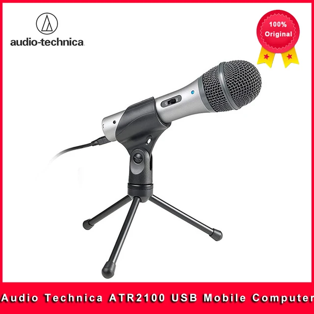 100% Original Audio Technica ATR2100 USB Mobile Computer K songRecording Dynamic Microphone 1