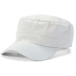 Men's Versatile Flat Military Hat - Casual Fashion (Beige)
