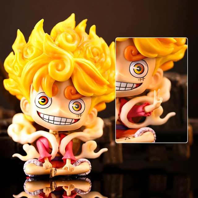 13.5cm One Piece Figure Luffy Gear 5 Figures Sun God Nika Luffy Figurine  Anime Statue Model Room Car Decoration Collectible Toys