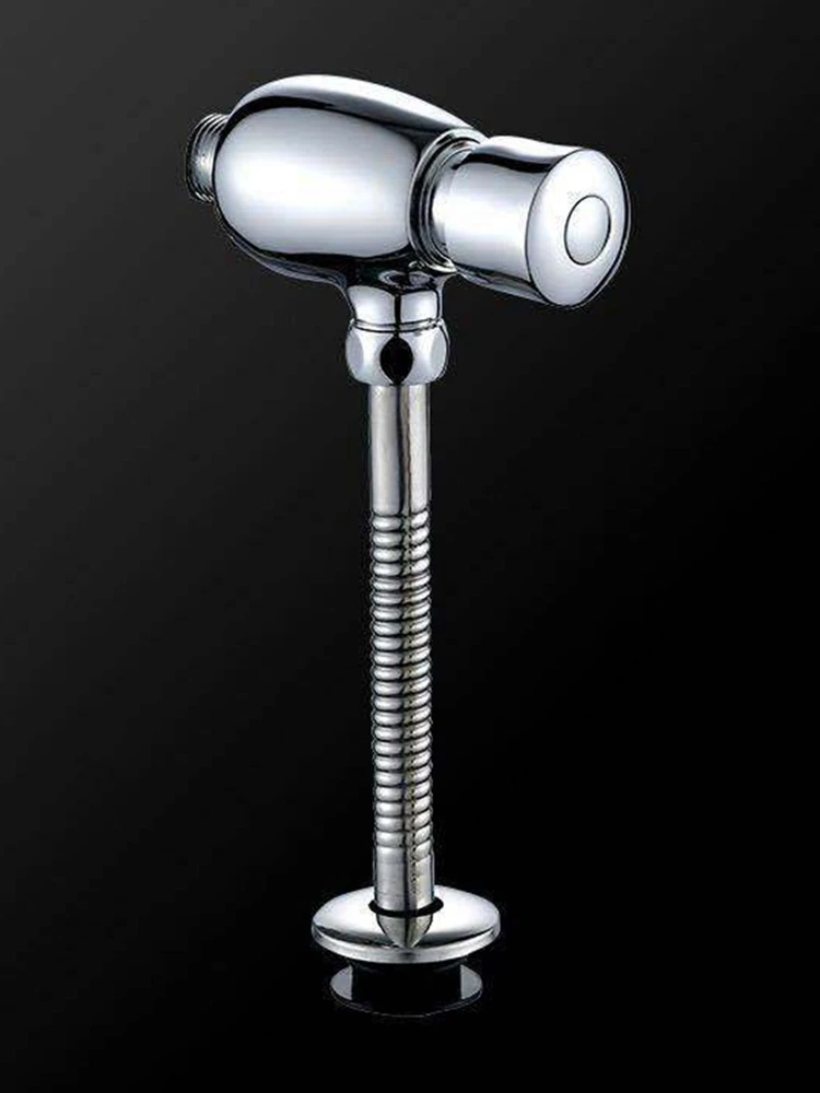 Copper Body Urinal Flushing Valve Hand Press Delay Self Closing Flush