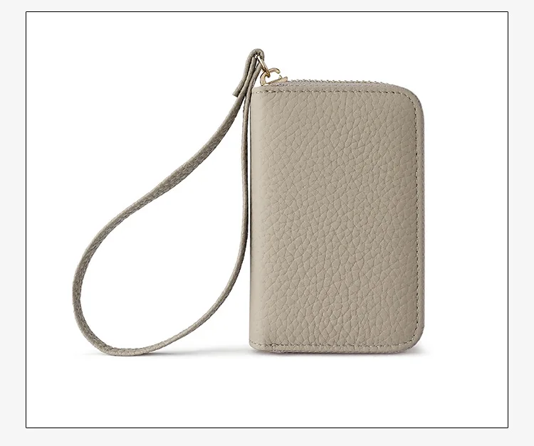2025, neue kurze Geldbörse aus echtem Leder, Kreditkartenetui, Damen-Geldbörsen, Mini-Clutch aus Rindsleder – Detail 17