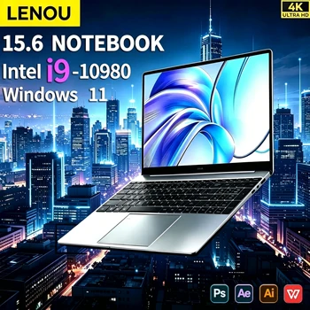 LENOU 15.6 Intel i9-10980 Laptop para Juegos y Oficina, 1080P FHD, 16GB RAM, 1TB/2TB SSD, Desbloqueo por Huella Dactilar, Excelente Relación Calidad-Precio 1