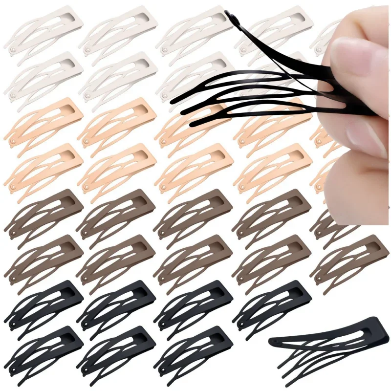 Neue 10 Stücke Schwarz Snap Haarspangen Hochsteckfrisur Haarnadeln Metall Haar Organizer Haarnadel Klicks Klack Headwears Frauen Mode Haarschmuck