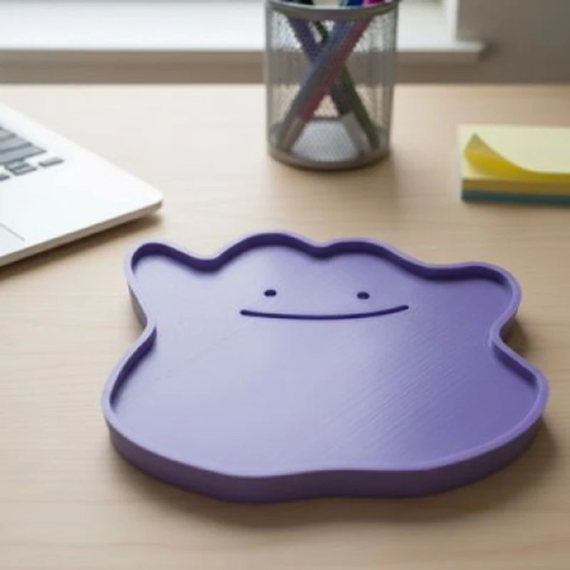 Vassoio portaoggetti Kawaii a forma di Ditto, organizer da scrivania a tema anime per piccoli oggetti, decorazione creativa per la casa, regalo perfetto per ragazze - immagine 6