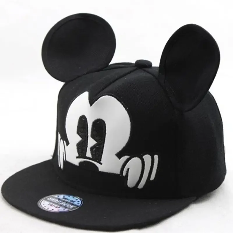 New Children's Mickey Mouse Cap Cartoon Lovely Baseball Cap For Kids Girls Boys Snapback Hat 5