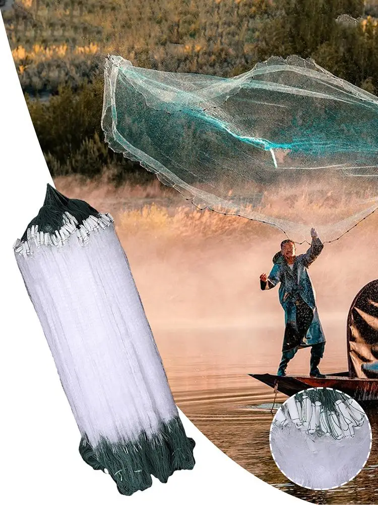 Fishing Net Nylon Mesh Trap Tackle Tool Accessories