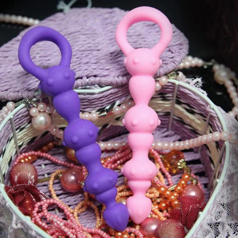 Punteggiato Silicone BASICS Perline Butt Plug Giocattoli sessuali Per adulti per donna Lesbiche Spike stimolano il gioco del culo Ano A_voghion.com