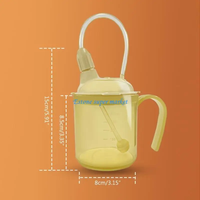 090B 노약자 병상에 누워 있는 환자 시피 컵 유출 방지 회복기 수유 컵 300ml