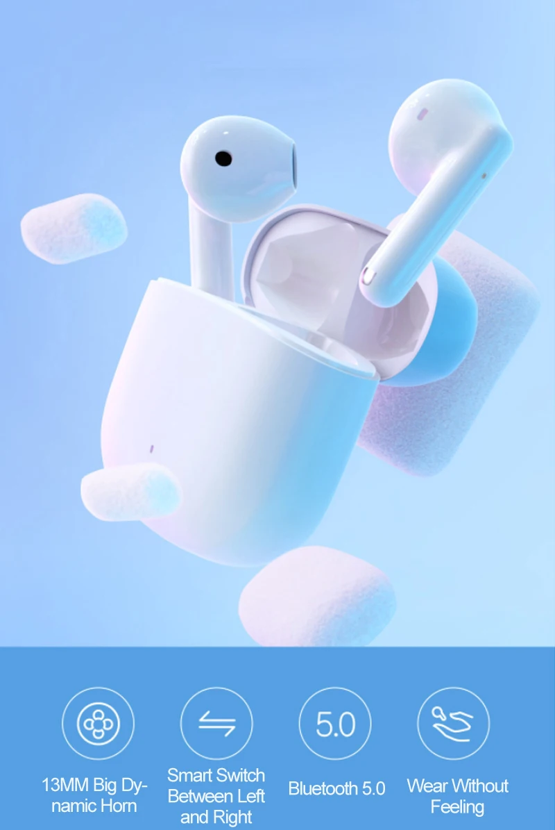 Xiaomi MiiiW Marshmallow TWS Earphones description image