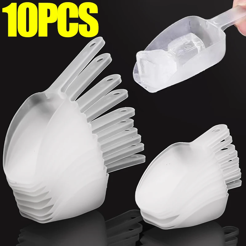 Description Picture 4 of item5/10pcs Plastic Ice Shovel Kitchen Tools Flour Food Candy Ice Cream Scoop Small Measuring Scoops Shovels Party Kitchen Supplies