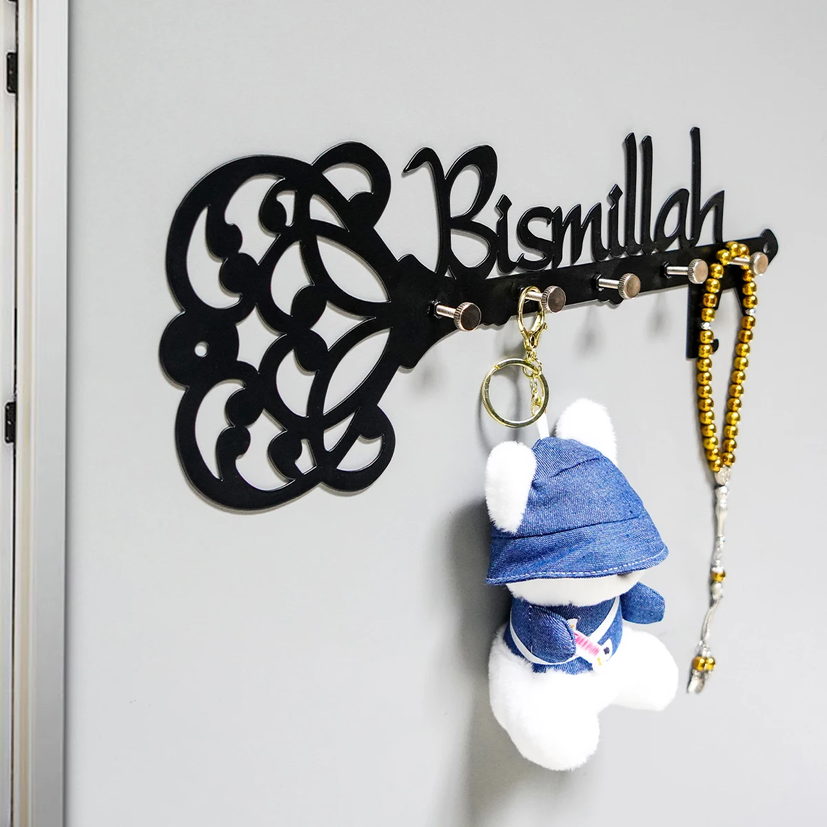 1PC Middle East Metal Festival Decoration Hook 5 Hook Multi functional Towel Hook Wall Hanger Clothes Hanger Key Storage Hook 5