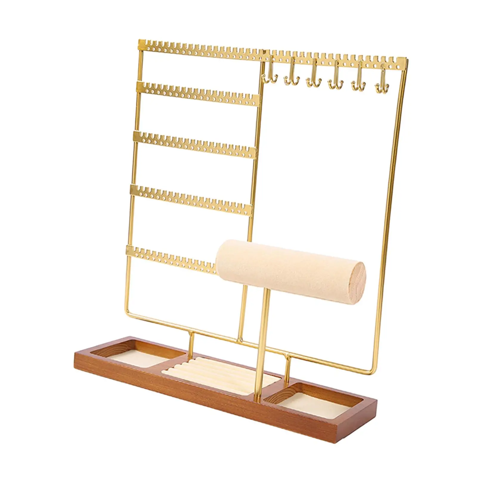 

Jewelry Necklace Earring Display Earrings Showcase Necklace Display Rack for Shopping Mall Live Broadcasting Photography Props