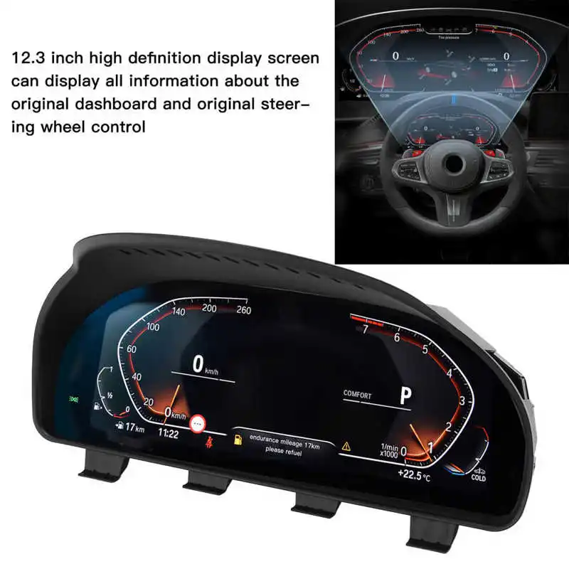 Car LCD Screen Meter Digital Dashboard Cluster Instrument Replacement for BMW 5 Series F10 F11 F18 GT F07