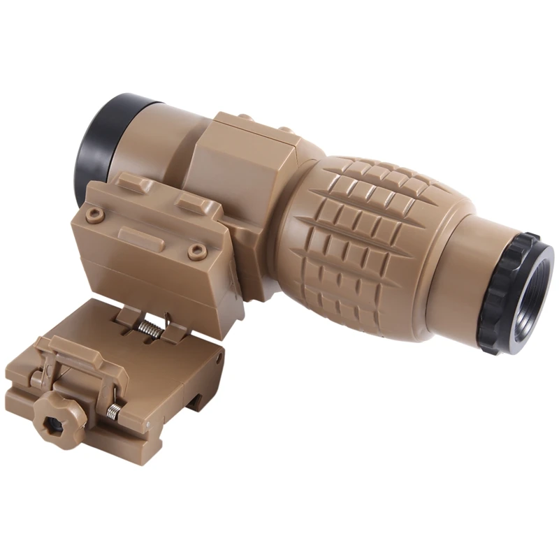 

Sight 3X Magnifier Scope Compact Sights With Flip Up Cover Fit For 20Mm Rail Mount Toys Telescope